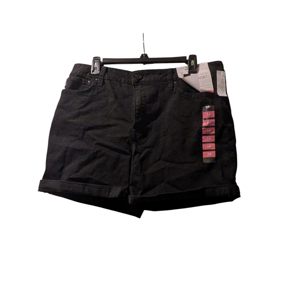 Seven7 Women's Black Jean Shorts Size 14